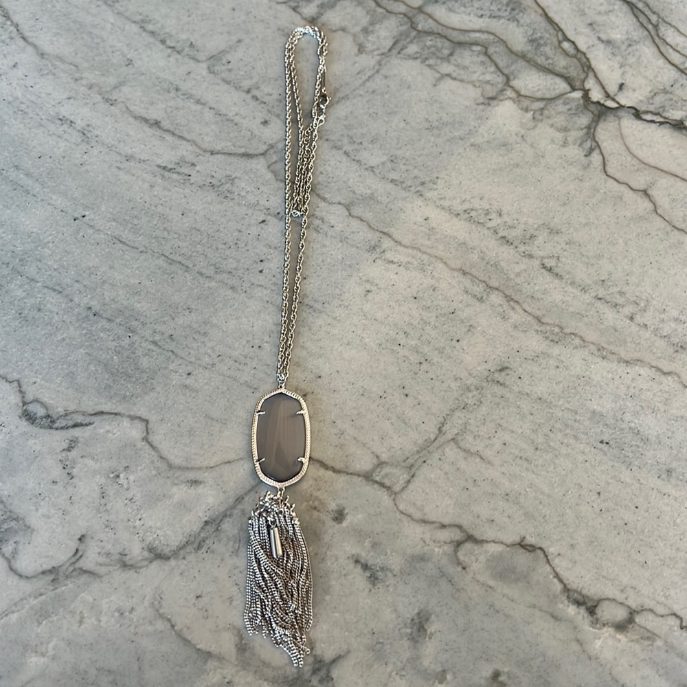 Kendra Scott Rayne Stone Tassle Pendant Necklace
